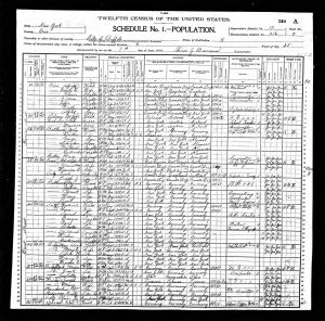 Balthasar, John N., 1900, Census, USA, Buffalo Ward 25, Erie, New York