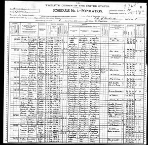 Foulke, Charles Wesley, 1900, Census, USA, Newcastle Ward 7, Lawrence, Pennsylvania