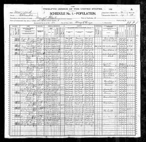 Census 1900 Ghent, Columbia, New York Year: 1900; Census Place: Ghent, Columbia, New York; Page: 18; Enumeration District: 0014; FHL microfilm: 1241019