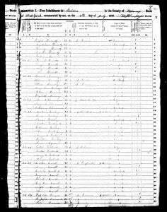Heintz, John Reinhart, 1850, Census, USA, Sheldon, Wyoming, New York, USA