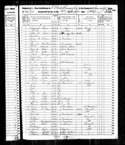Bratt, James, 1850, Census, USA, Schenectady Ward 2, Schenectady, New York