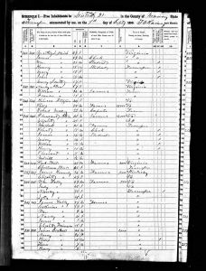 Leftwich, Thomas Augustine, 1850, Census, USA, District 21, Maury, Tennessee, USA