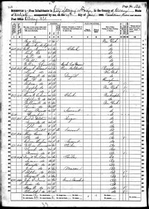 Clement, Henry A, 1860, Census, USA, Albany Ward 10, Albany, New York