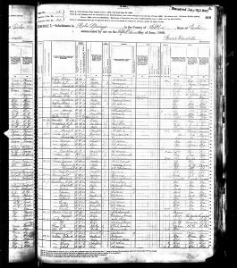 Ellison, James Milton, 1880, Census, USA, Colorado Springs, El Paso, Colorado