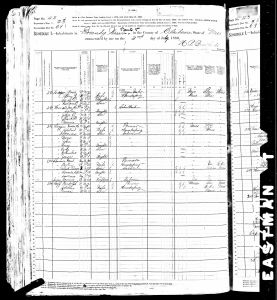 Census 1880 Brandywine, Claiborne, Mississippi, USA Year: 1880; Census Place: Brandywine, Claiborne, Mississippi; Roll: 644; Page: 634D; Enumeration District: 069