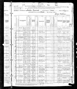 Spangler, John, 1880, Census, USA, Dalles, Wasco, Oregon