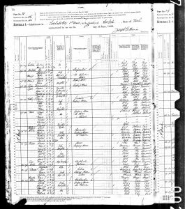 Gove, Miriam, 1880, Census, USA, Salt Lake City, Salt Lake, Utah