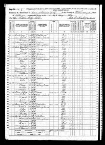 Mead, Alfred, 1870, Census, USA, Bardolph, McDonough, Illinois