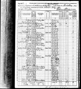 Conkey, John Franklin, 1870, Census, USA, South Brunswick, Middlesex, New Jersey