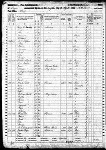Frank, Francis, 1860, Census, USA, Albany, Linn, Oregon