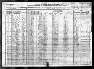 Census 1920 Richwoods, Sharp, Arkansas Year: 1920; Census Place: Richwoods, Sharp, Arkansas; Roll: T625_83; Page: 1A; Enumeration District: 141
