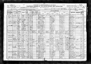 Census 1920 San Antonio, Los Angeles, California Year: 1920; Census Place: San Antonio, Los Angeles, California; Roll: T625_119; Page: 16B; Enumeration District: 557