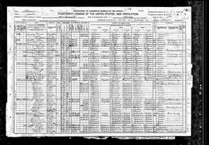 Carroll, James, 1920, Census, USA, Chicago, Cook, Illinois, USA