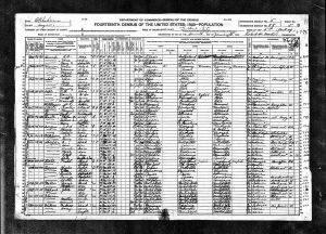 Choate, Nathan M, 1920, Census, USA, Guthrie Ward 5, Logan, Oklahoma