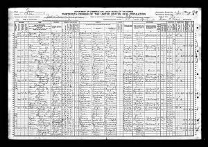 Renison, Pelleg Lea, 1910, Census, USA, Amarillo, Potter, Texas