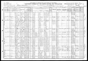 Hawkins, Lavina, 1910, Census, USA, Salt Lake City Ward 1, Salt Lake, Utah