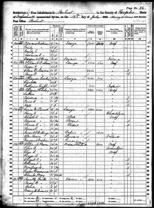 Conkey, Ithamar, 1860, Census, USA, Amherst, Hampshire, Massachusetts