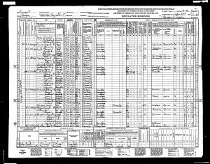 Cannon, Angus Jeanne, 1940, Census, USA, Royalton, Windsor, Vermont