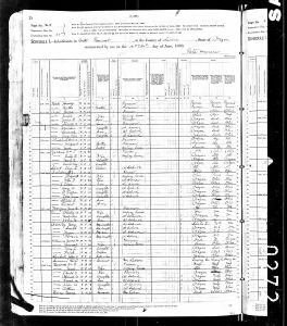 Morgan, James B., 1880, Census, USA, Linn CO., OR