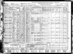 Census 1940 San Antonio, Los Angeles, California Year: 1940; Census Place: San Antonio, Los Angeles, California; Roll: m-t0627-00248; Page: 1B; Enumeration District: 19-609