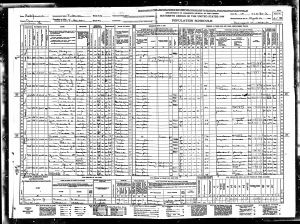 Courtney, Archie, 1940, Census, USA, Fullerton, Orange, California