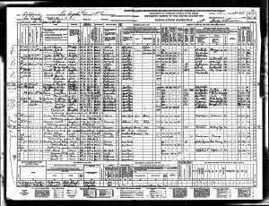 Census 1940 Los Angeles, Los Angeles, California Bratt, Edward and Marjorie
