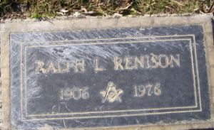 Renison, Ralph - Headstone - Ahaheim Cem