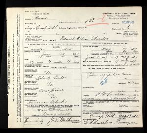 Pardoe, Edwin O. - Death Certificate