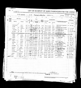 Rodriguez-Larrain, Able - Passenger List 1923-09-26