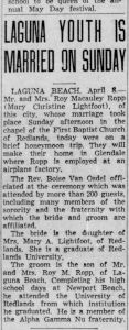 Ropp_Roy_Macauley_and_Mary_Lightfoot_Wedding_Announcement_OC_Register_1941_04_08