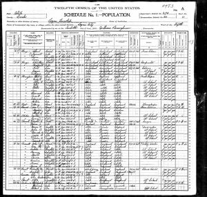 Hurst, William, 1900, Census, USA, Logan, Cache, Utah