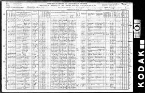 Spangler, Marton Luper, 1910, Census, USA, Oakland Ward 7, Alameda, California