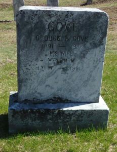 Gove, George Huntington - Headstone