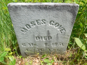 Gove, Moses - Headstone