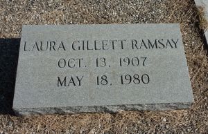 Ramsay, Laura G Headstone
